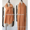 2014 new lady knitted plain cashmere scarf